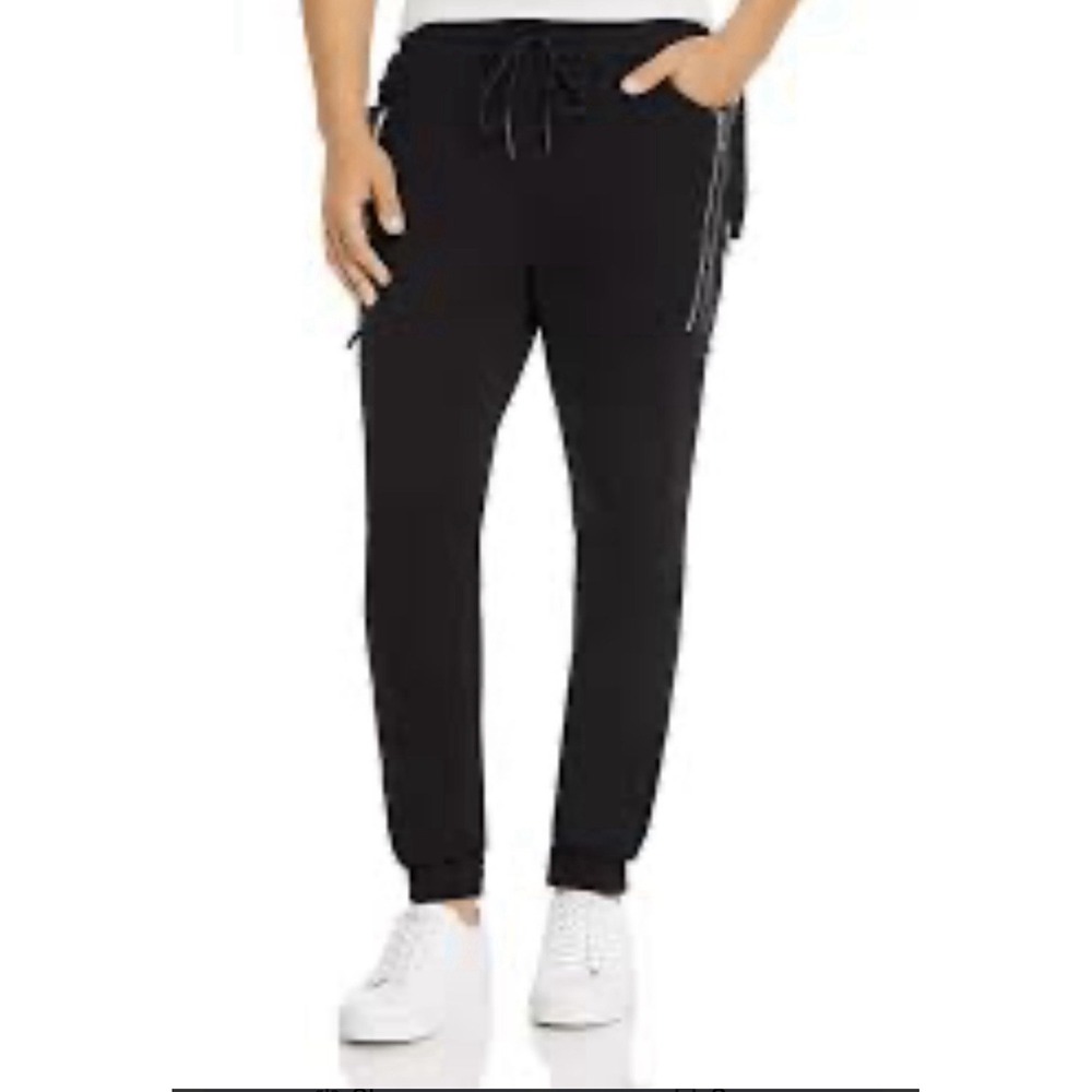Karl Lagerfeld Paris Jogger Pants - Size XL Mens Black Athleisure Drawstring